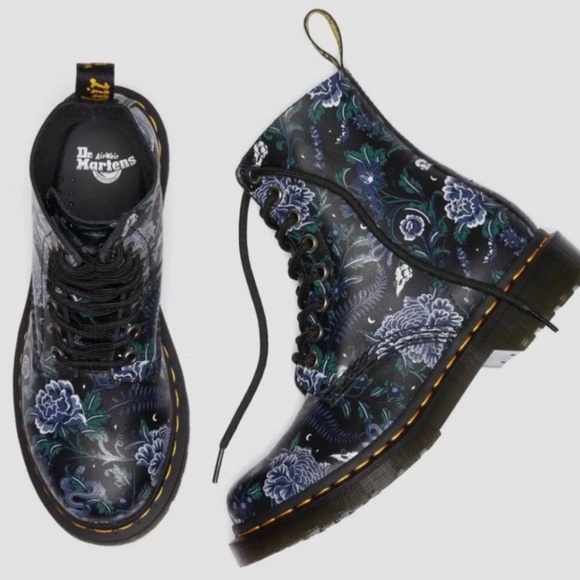 Dr. Martens Shoes - Dr. Martens 1460 Pascal Women's Boots Size 7 (38) Mystic Floral Black Combat